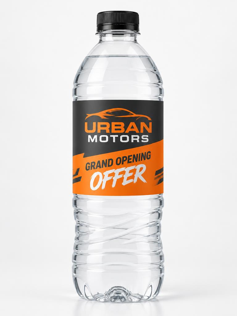 Business Promotion customized water bottle sample: Urban Motors