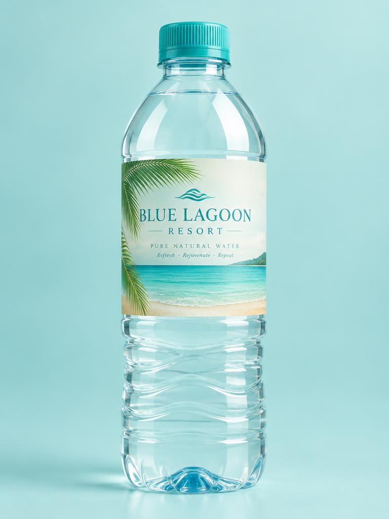 Resort & Hospitality customized water bottle sample: Blue Lagoon Resort