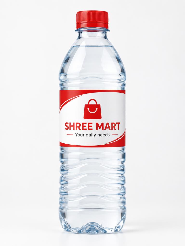 Shop & Retail customized water bottle sample: Shree Mart
