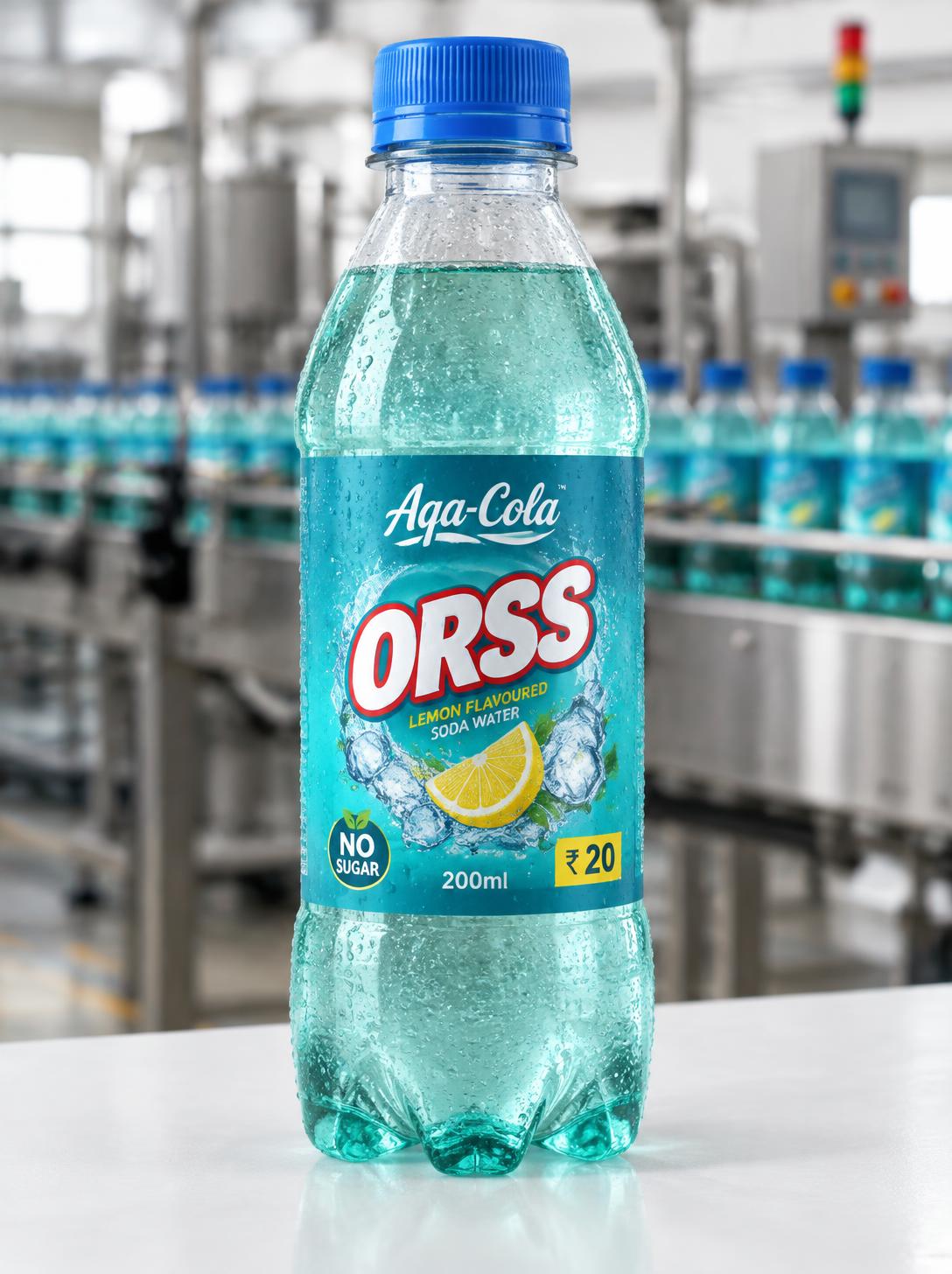 AQA COLA Aqa Cola ORSS bottle